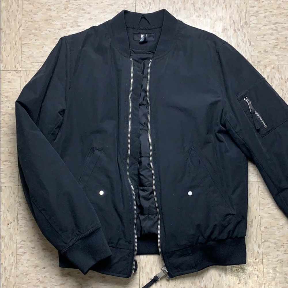 Black Bomber Jacket